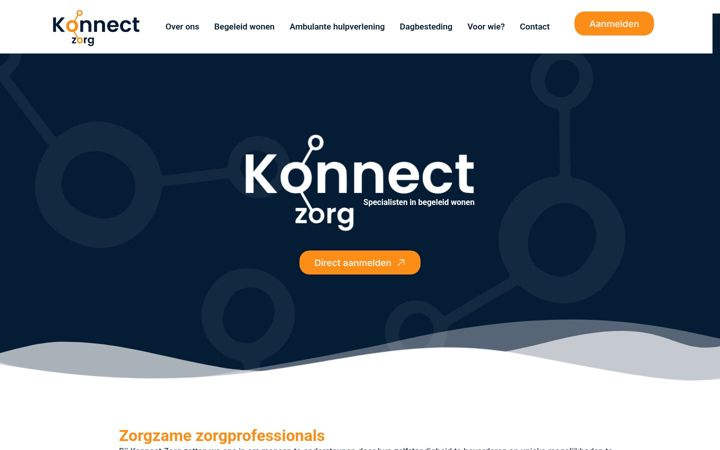 Screenshot of konnectzorg.nl