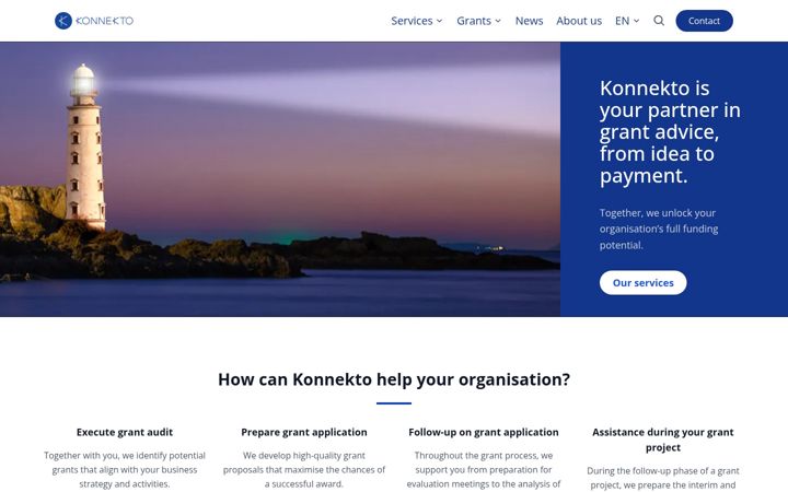 Screenshot of konnekto.be