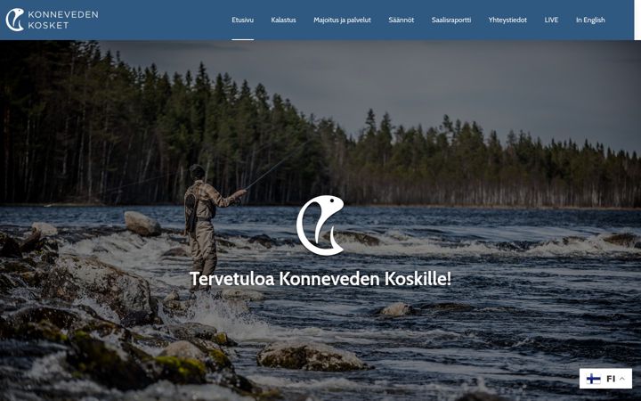 Screenshot of konnevedenkosket.fi