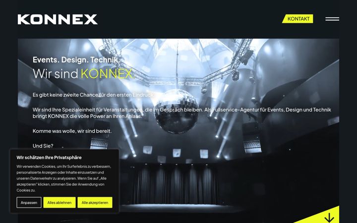 Screenshot of konnex.ch