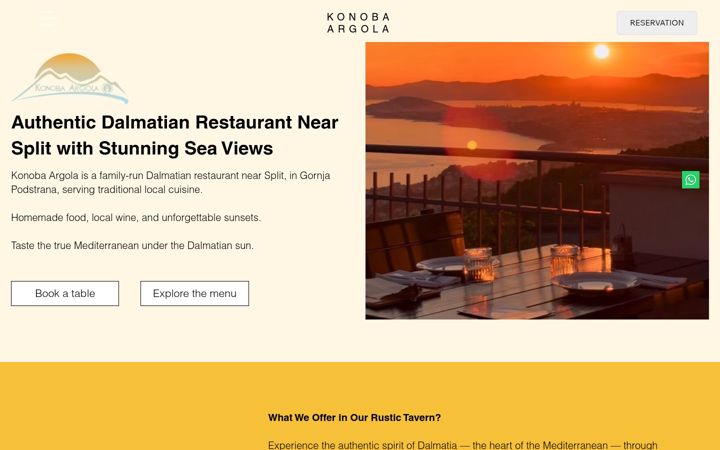 Ekrano kopija konoba-argola.com