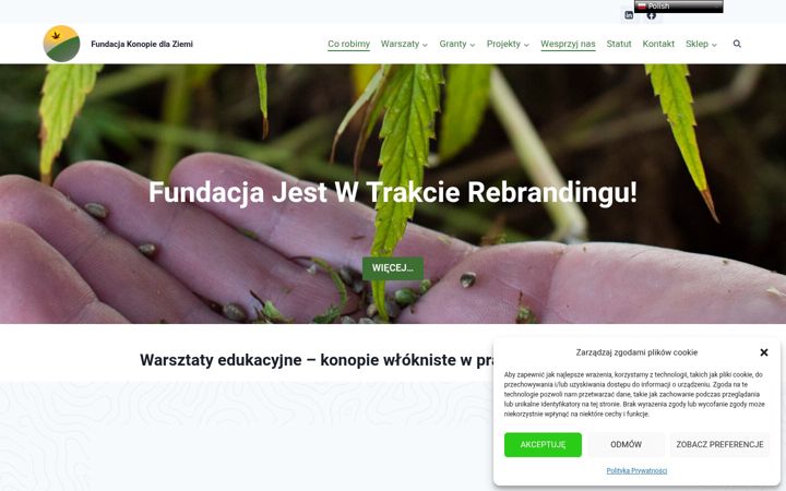 Screenshot of konopiedlaziemi.org