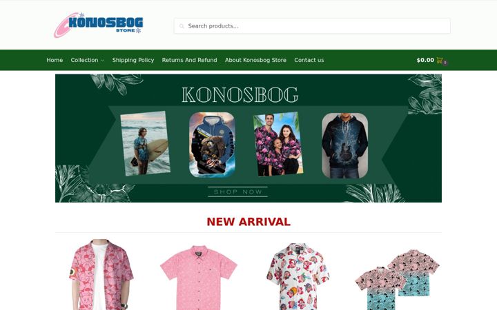 Skærmbillede af konosbog.com