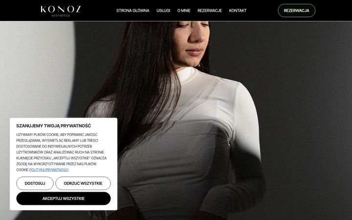 Screenshot of konozaesthetics.pl