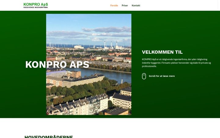 Screenshot of konpro.dk