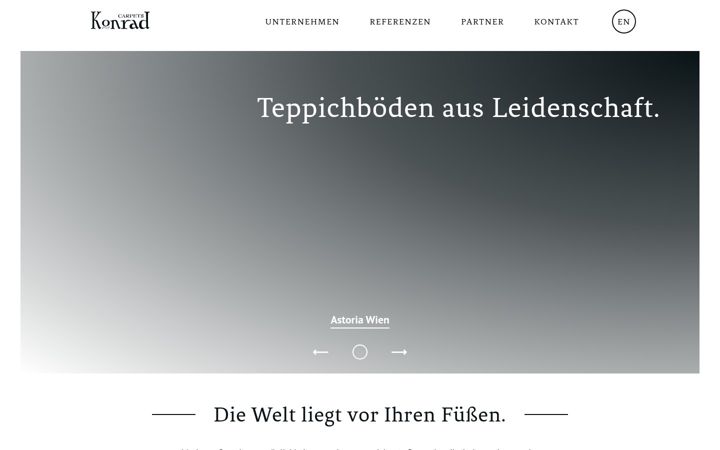 Screenshot of konrad-carpets.at