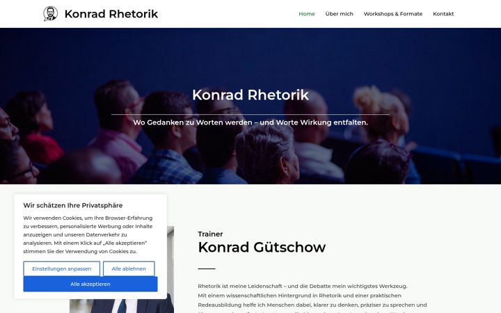 Screenshot of konrad-rhetorik.de