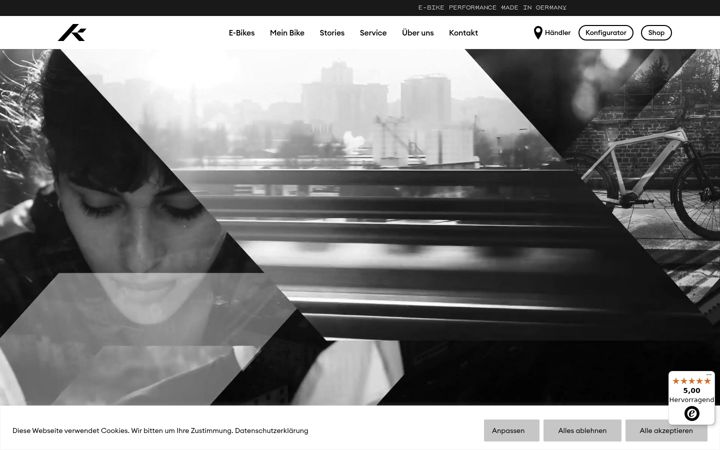 Screenshot of konradbikes.de