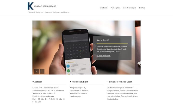 Screenshot of konradkern.de