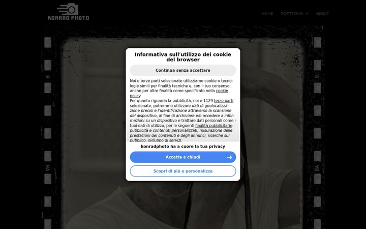 Screenshot of konradphoto.it