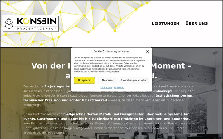 Screenshot of kons3in.at