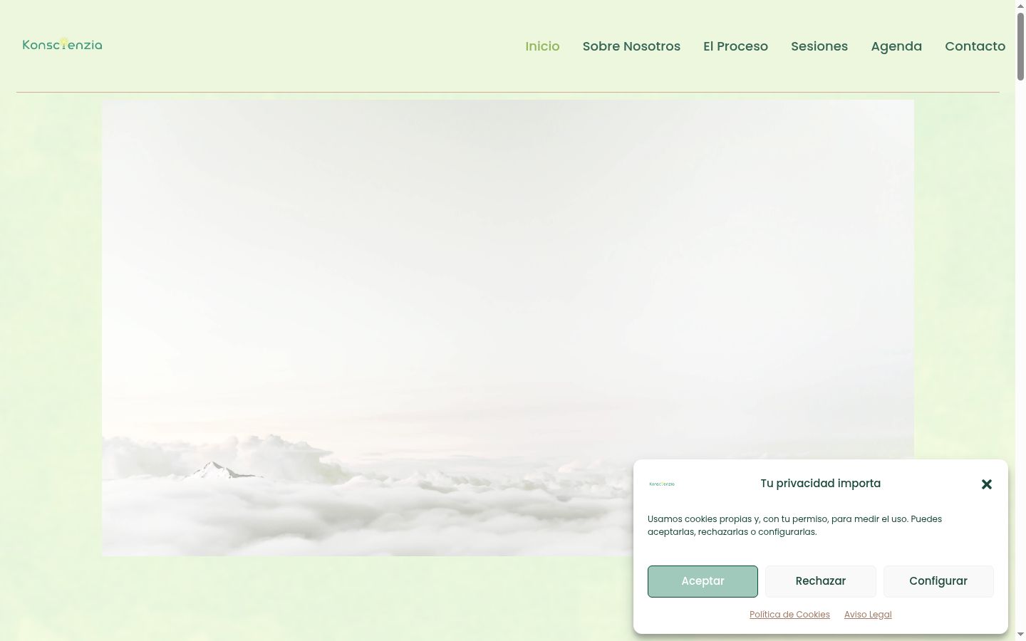 Screenshot des Einwilligungsbanners vor jeglicher Interaktion