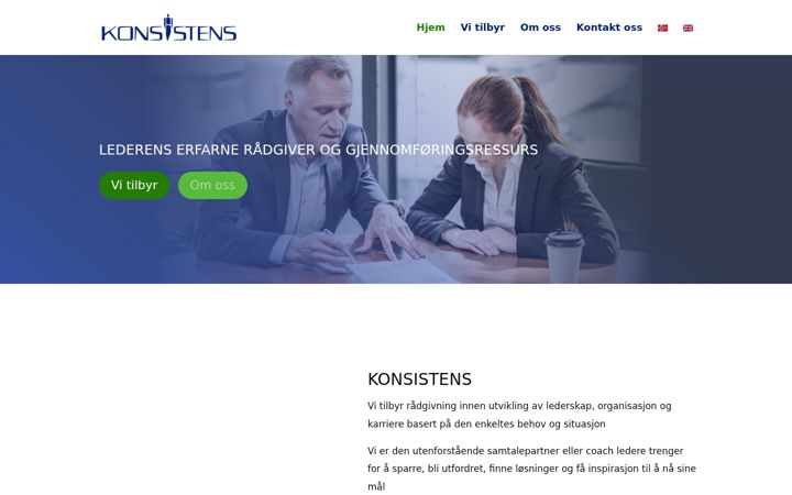 Screenshot of konsistens.no