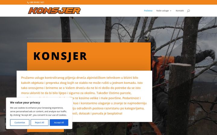 Screenshot of konsjer.com