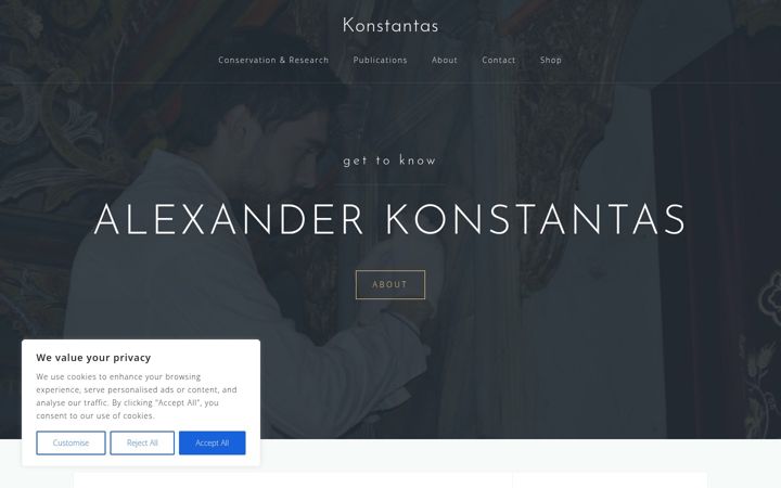 Snímek obrazovky konstantas.com