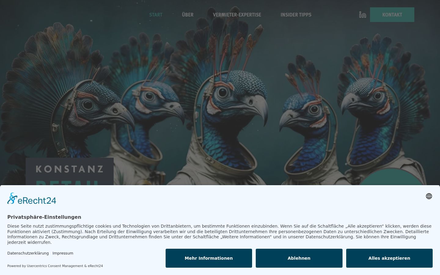 Screenshot tal-banner tal-kunsens muri qabel kwalunkwe interazzjoni