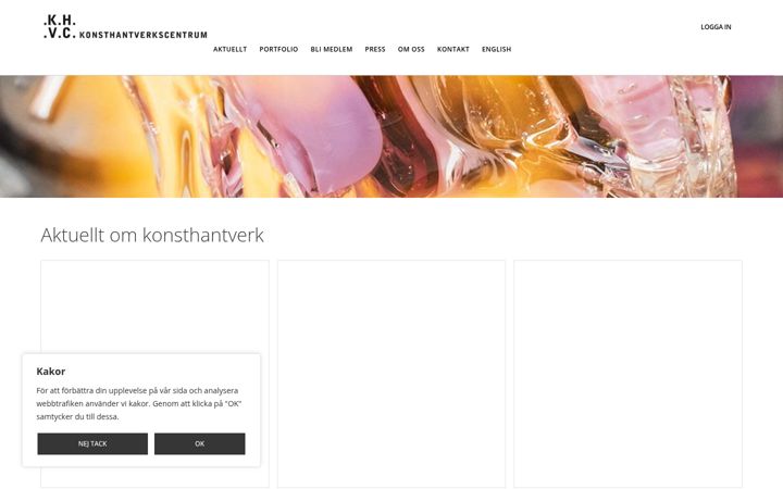 Screenshot of konsthantverkscentrum.se