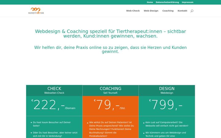 Screenshot of konstivet.de