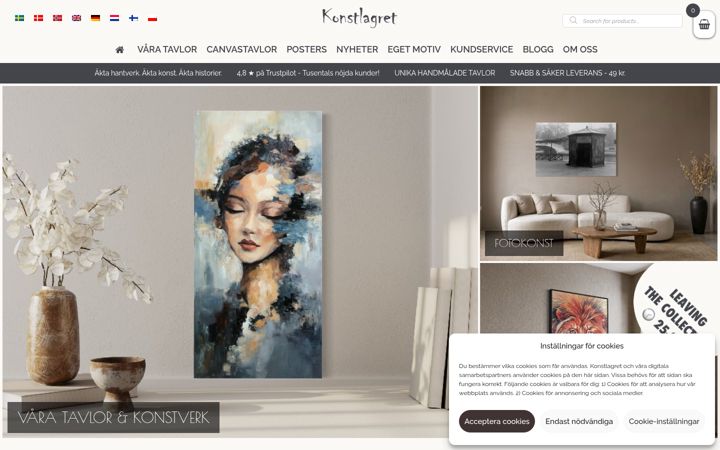 Screenshot of konstlagret.se