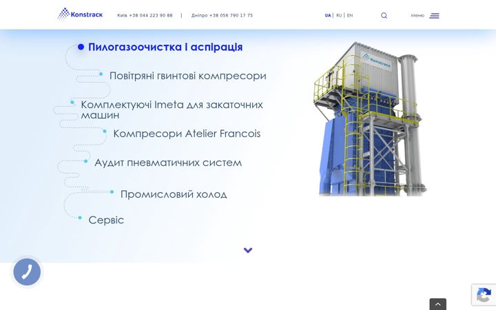 Snímek obrazovky konstrack.com