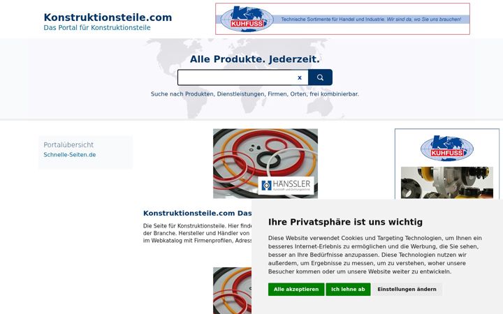 Snímek obrazovky konstruktionsteile.com