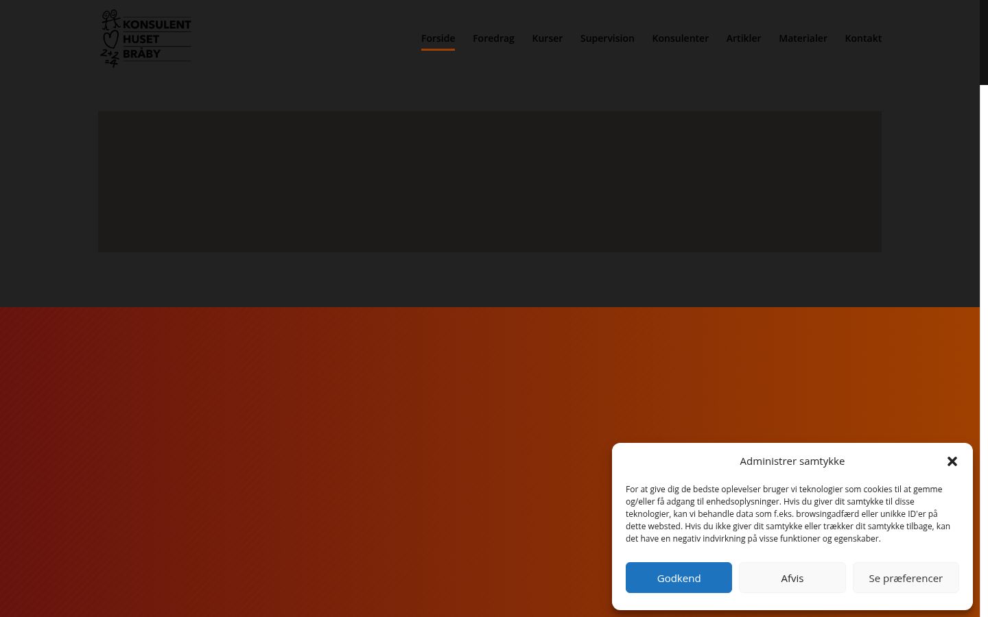 Capture d'écran de la bannière de consentement affichée avant toute interaction
