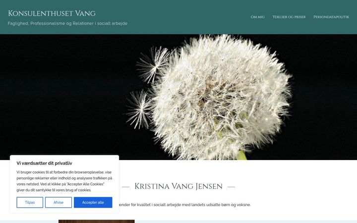 Screenshot of konsulenthusetvang.dk