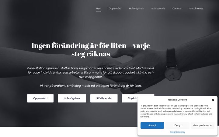 Screenshot of konsultationsgruppen.se