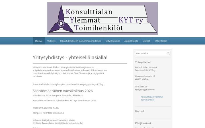 Screenshot of konsulttialanylemmat.com