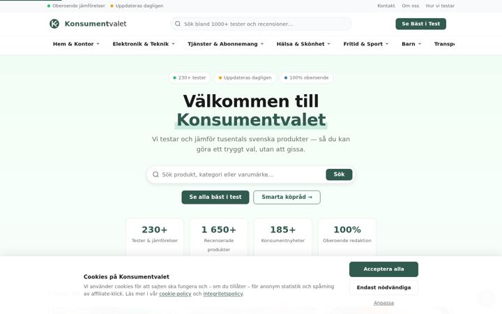 Screenshot of konsumentvalet.se