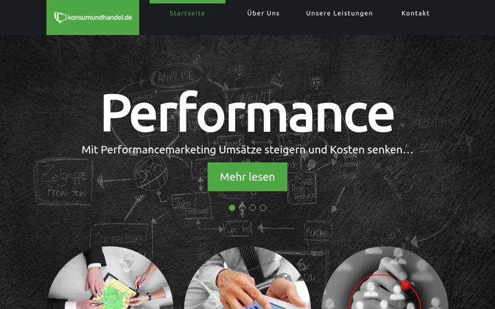 Screenshot of konsumundhandel.de