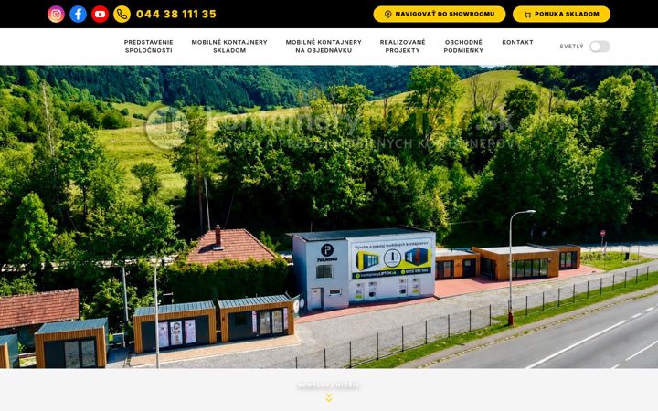 Screenshot of kontajneryliptov.sk