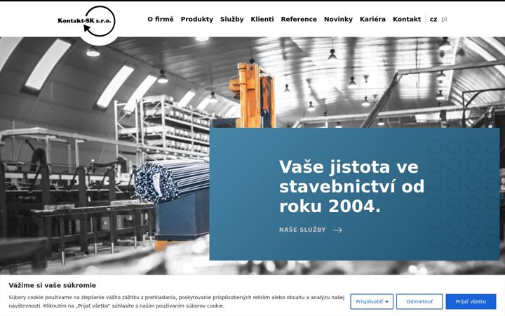 Snímek obrazovky kontakt-sk.com