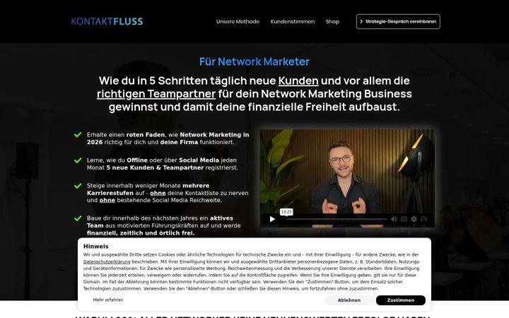 Screenshot of kontaktfluss.de