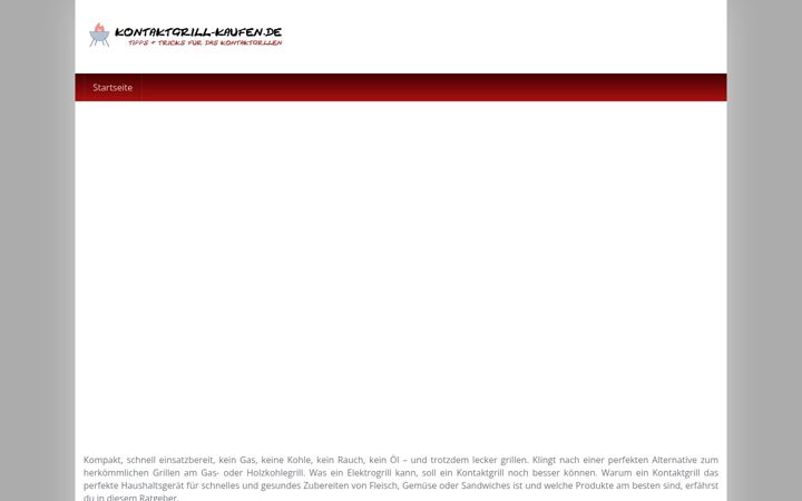 Screenshot of kontaktgrill-kaufen.de