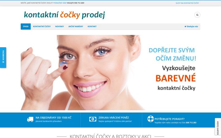 Screenshot of kontaktni-cocky-prodej.cz