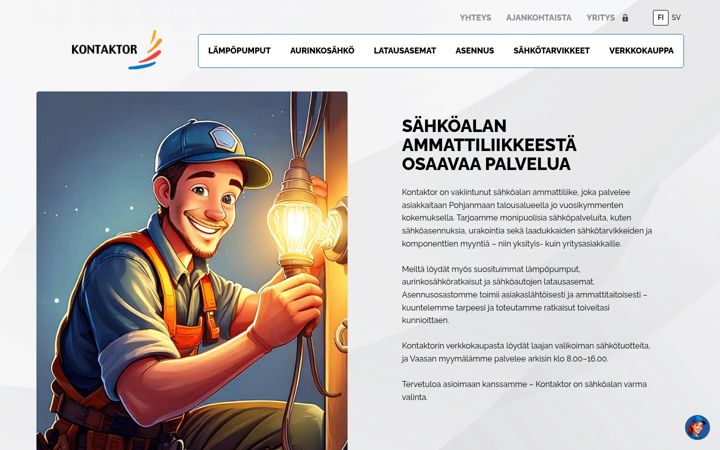Screenshot of kontaktor.fi