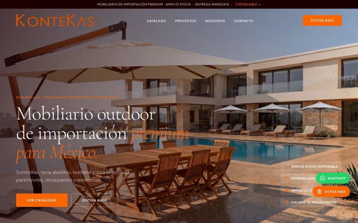 Captura de ecrã de kontekas.com