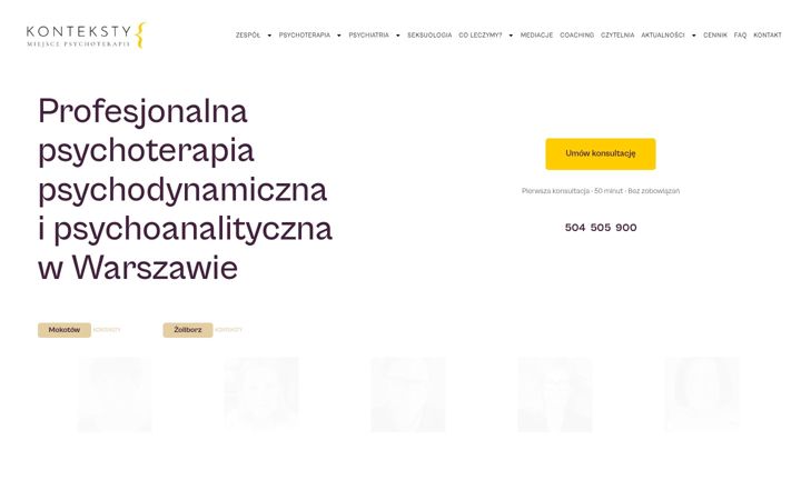 Screenshot of konteksty.net