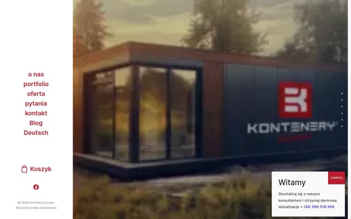 Ekrānuzņēmums no konteneryeuropa.pl