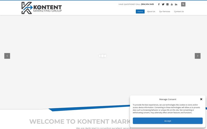 Screenshot ta' kontentmarketinggroup.com