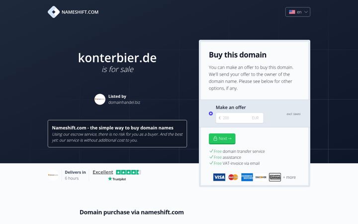 Screenshot of konterbier.de