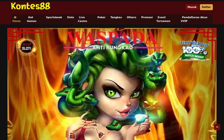 Screenshot of kontes88.net