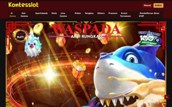 Captura de ecrã de kontesslot.com