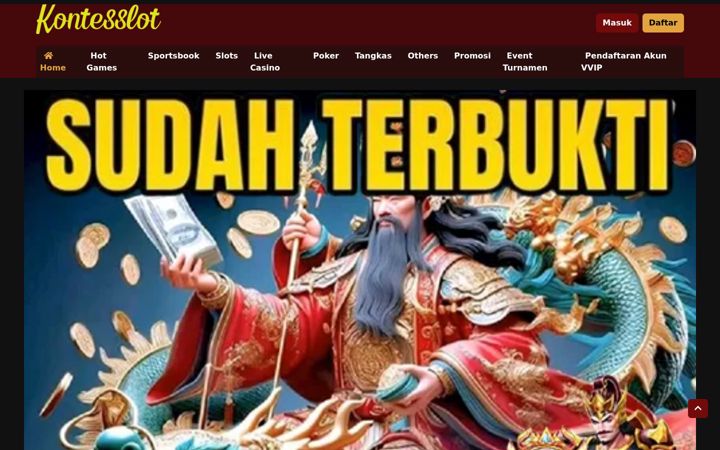 Screenshot of kontesslot.net