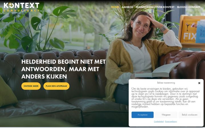 Screenshot of kontextconsultancy.nl