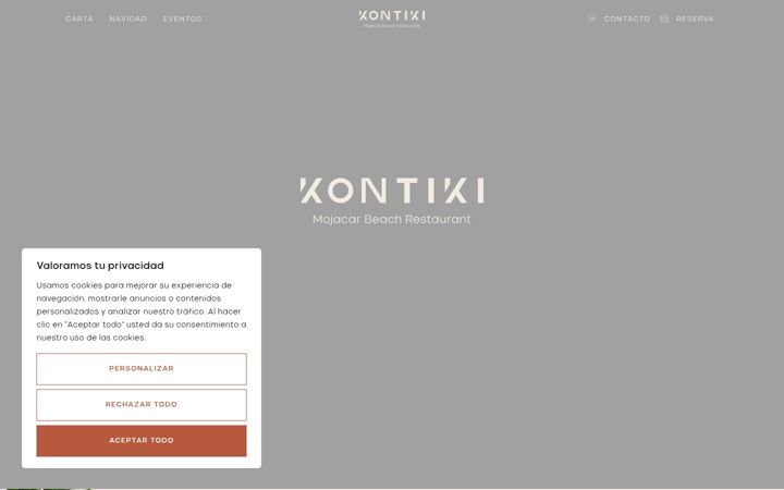Screenshot ta' kontikibeachrestaurant.com