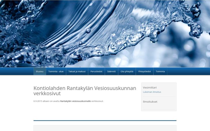 Screenshot of kontiolahdenrantakylanvosk.fi
