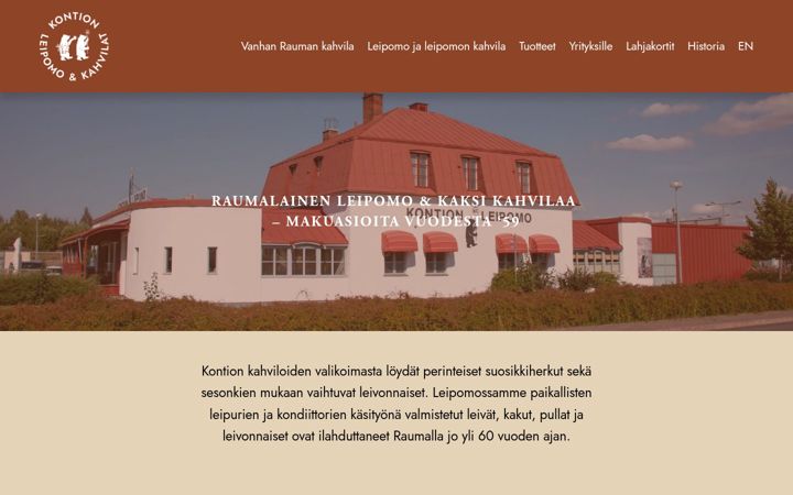 Screenshot of kontion.fi