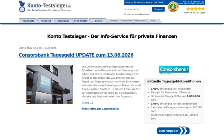Screenshot of konto-testsieger.de